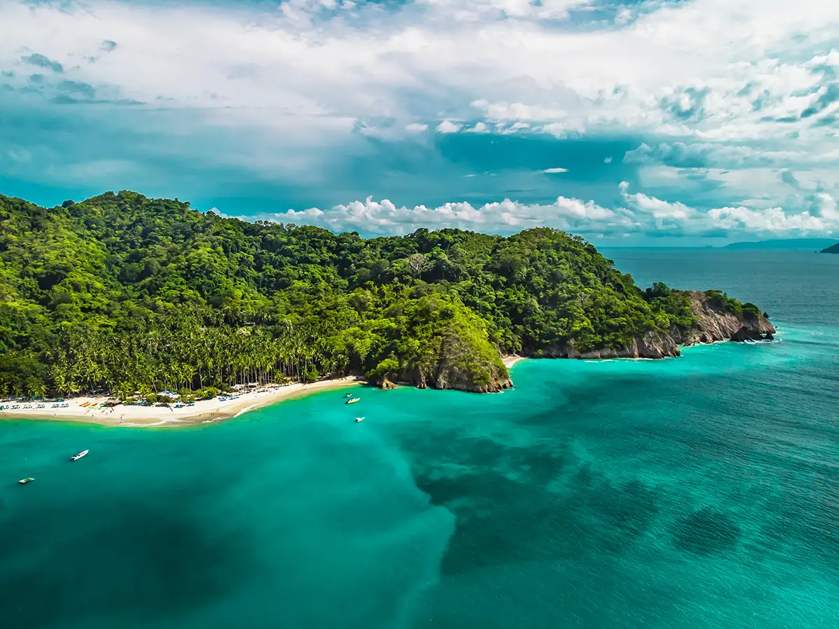Pacific coastline near Quepos and Manuel Antonio, Costa Rica